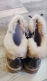 Tamaris Brown Leopard Lace up Ankle Boots