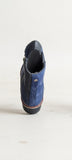 Lotus Navy Suede Wedge Ankle Boots