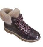 Tamaris Merlot Patent Ankle Boots 