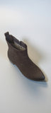 Caprice Dark Brown Nubuck Leather Ankle Boots