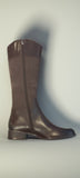 Caprice Slim Fit Dark Brown Leather Knee Length Boots