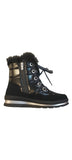 Caprice Black Weather Proof Ankle Boots