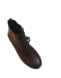 Remonte Chocolate Brown Leather Platform Ankle Boot