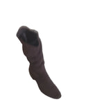 Caprice Dark Brown Leather Suede 3/4 Length Boots