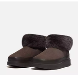 Fit Flop Gen FF Mini Double Faced Shearling Ankle Boots in Black 

