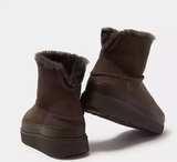 Fit Flop Gen FF Mini Double Faced Shearling Ankle Boots in Black 
