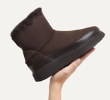 Fit Flop Gen FF Mini Double Faced Shearling Ankle Boots in Black 

