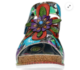 Laura Vita Bonito 29 Wedge Sandals in Blue