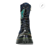 Laura Vita Kandyco 3/4 Length Leather Boot in Blue
