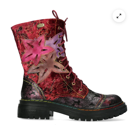Laura Vita "Kandyo" 3/4 Length Boot in Rouge