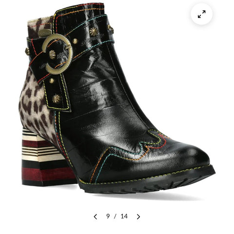 Laura Vita "Idcorao" Dorian Leather Ankle Boot
