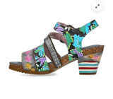 Laura Vita Nellao Block Heeled Sandal In Gris