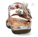 Laura Vita Liloo Leather Sandal In Beige