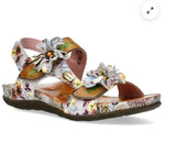 Laura Vita Liloo Leather Sandal In Beige