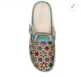 Laura Vita Dorry Mule Sandal in Turquoise
