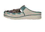 Laura Vita Dorry Mule Sandal in Turquoise