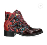 Laura Vita Alice Ankle Boot in Wine