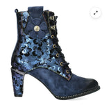 Laura Vita Alcbaneo Ankle Boot in Marine