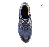 Laura Vita Alcbaneo Ankle Boot in Marine