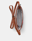 Yoshi Shakespeare Bookworm Brown Leather Crossbody Bag