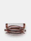 Yoshi Brown Leather " Book Worm" Cross Body Bag