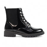 Lunar Alexis Black Patent Ankle Boot