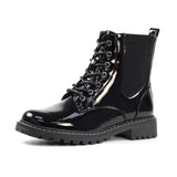 Lunar Alexis Black Patent Ankle Boot