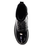 Lunar Alexis Black Patent Ankle Boot