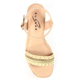 Lunar Amanda Wedge Sandal In Beige