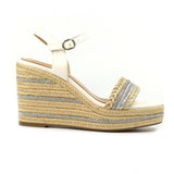 Lunar Amanda Wedge Sandal In White