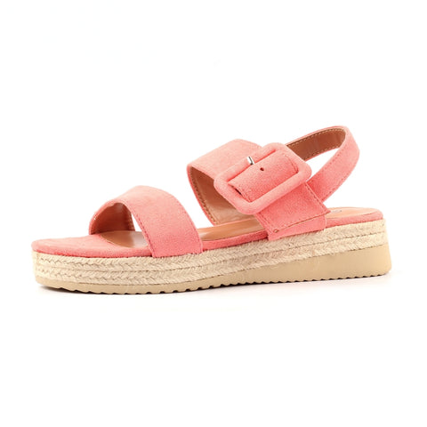 Lunar Amelia Platform Sandal In Coral