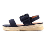 Lunar Amelia Platform Sandal In Navy
