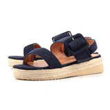 Lunar Amelia Platform Sandal In Navy
