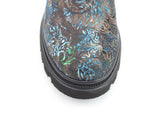 Heavenly Feet Zeta Meadow in Blue Velour