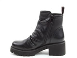 Heavenly Feet Sultan Black Heeled Ankle Boot