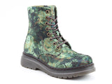 Heavenly Feet Eva Ankle Boot in Jungle Velour