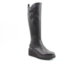 Heavenly Feet Foxtail Knee Length Boot in Black