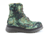 Heavenly Feet Eva Ankle Boot in Jungle Velour