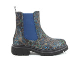 Heavenly Feet Zeta Meadow in Blue Velour