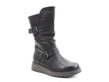 Heavenly Feet Hannah 3/4 Length Boot in Black
