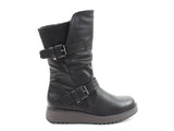 Heavenly Feet Hannah 3/4 Length Boot in Black