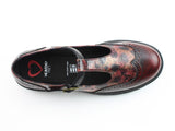 Heavenly Feet Cradle Mary Jane Style Shoe In Burgundy