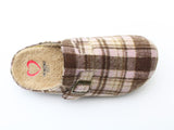 Heavenly Feet Pixie Slippers in Pink Check