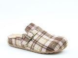 Heavenly Feet Pixie Slippers in Pink Check