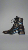 Caprice Black Patent Leather Ankle Boot 
