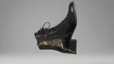 Caprice Black Patent Leather Ankle Boot 