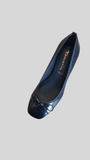 Tamaris Navy Patent Ballerina Pump 