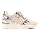 Lunar Bailey Animal Print/White Trainer