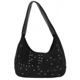 Lotus Francia Black Suede Bag