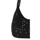 Lotus Francia Black Suede Bag